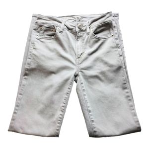 American Eagle Women's Super Stretch Light Gray Jeans Size 0